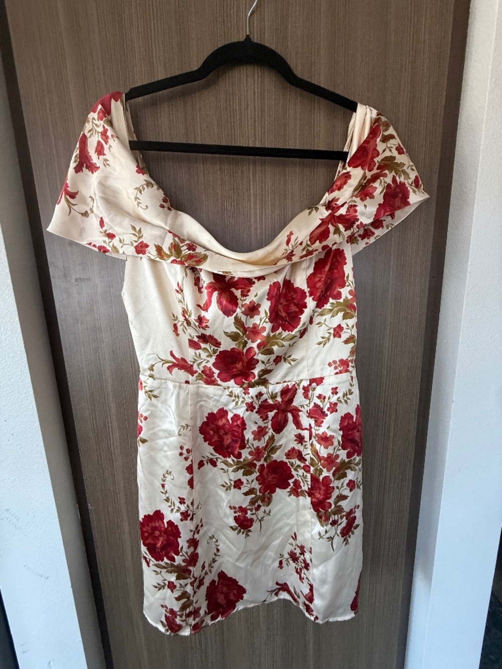 Reformation Lanelle Silk Dress Ivory - Size 10